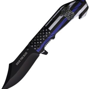 Back The Blue Linerlock A/O