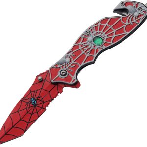 Spider Web Linerlock A/O Red