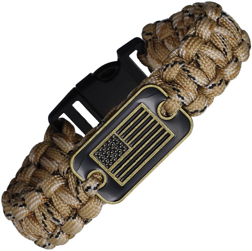 Paracord Bracelet Flag Emblem
