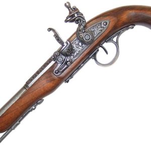 18th Cen Flintlock Pistol Left