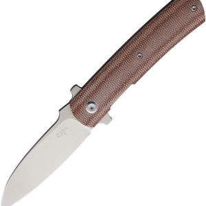 Ulys Linerlock Brown Micarta