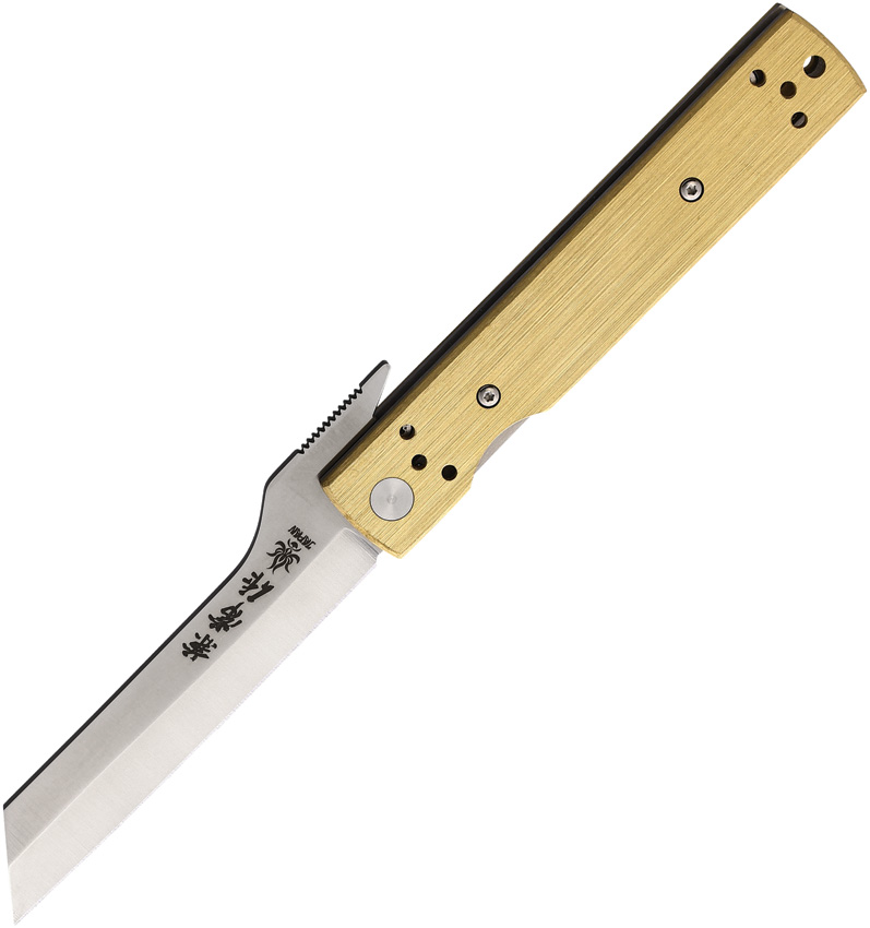 Brushed Brass Linerlock