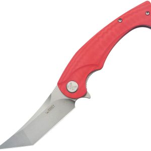 Scimitar Linerlock Tanto Red