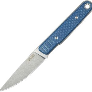 JL Fixed Blade Blue Micarta