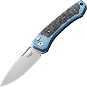 Twain Button Lock CF Blue