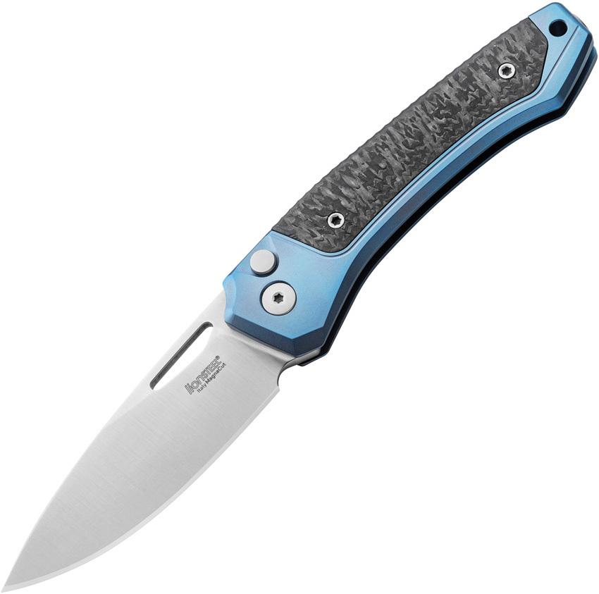 Twain Button Lock CF Blue