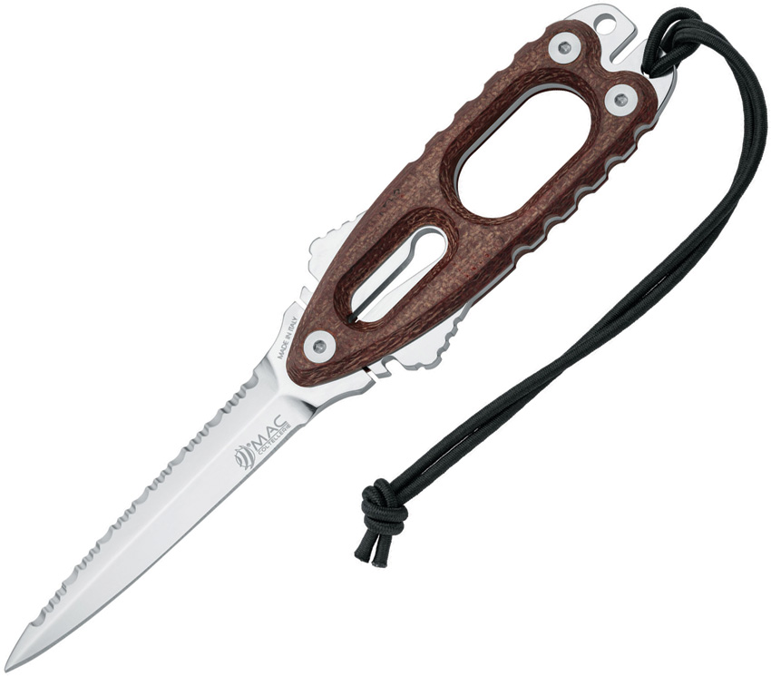 Gunster Dive Knife Brn Micarta