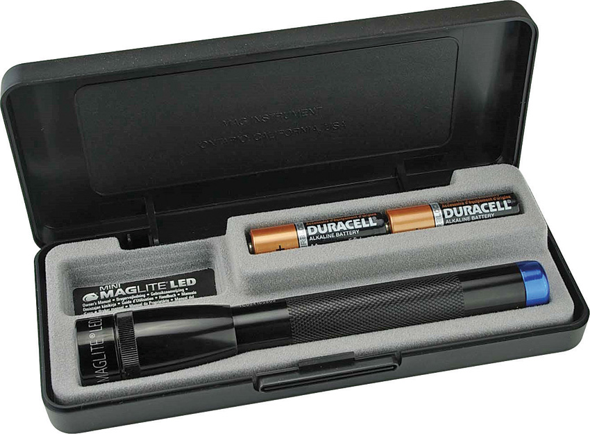 Mini Mag Flashlight AA Blue