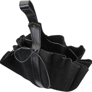Medieval Drawstring Bag Black