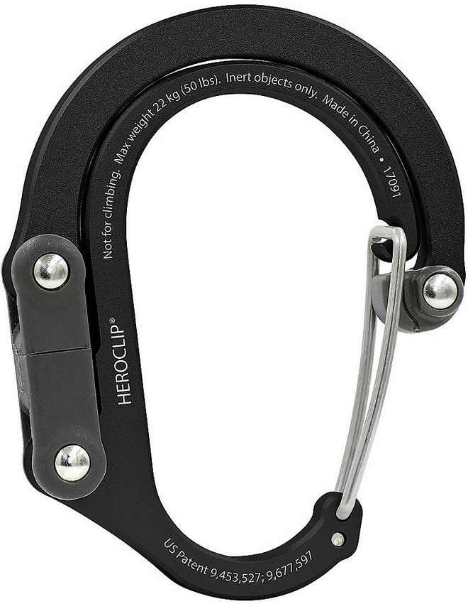 Heroclip Small Stealth Black