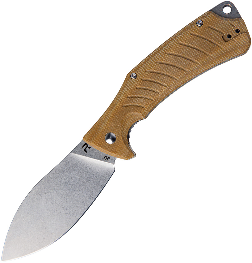 Ness Linerlock Brown Micarta