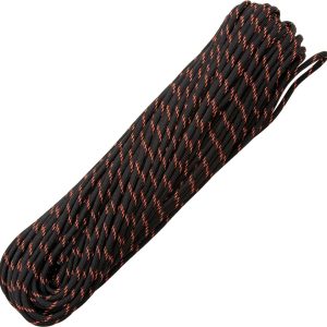 Parachute Cord Black/Orange
