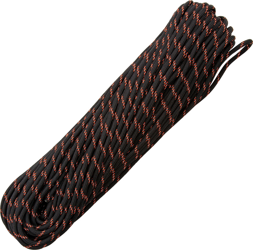 Parachute Cord Black/Orange