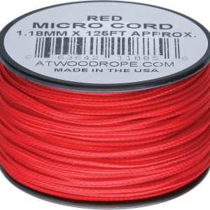 Micro Cord 125ft Red