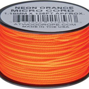 Micro Cord 125ft Neon Orange