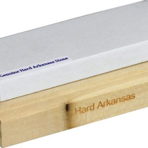 Hard Arkansas Stone on Wood