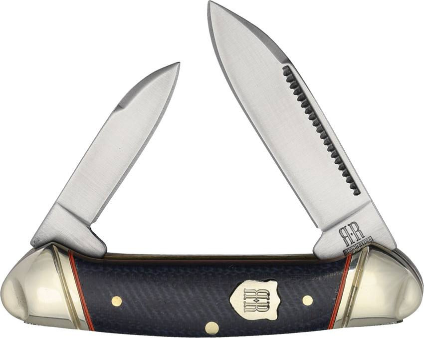 Mini Canoe Blue Denim Micarta
