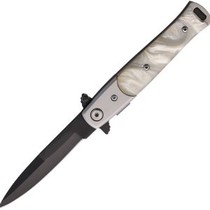 Stiletto Style Linerlock White