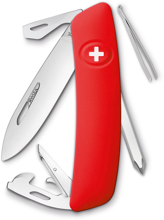 D04 Swiss Pocket Knife Red