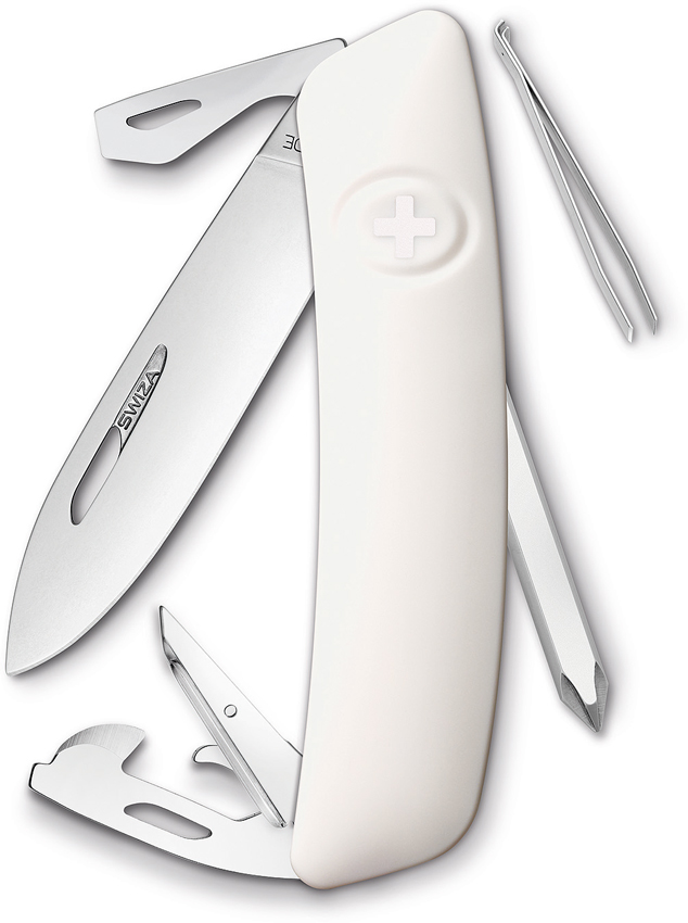 D04 Swiss Pocket Knife White