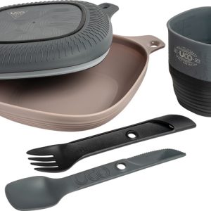 Six Piece Mess Kit Black/Gray