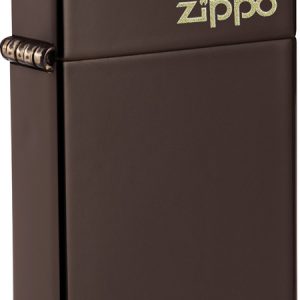 Slim Brown Zippo Logo