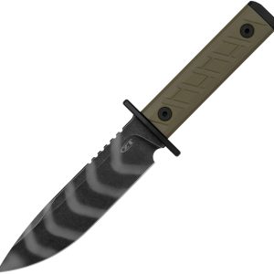 Fixed Blade G10 Olive Tiger