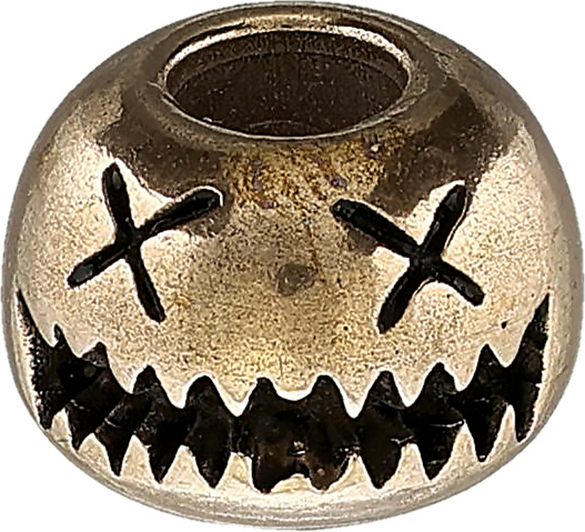 Small Smiley Bead Bronze