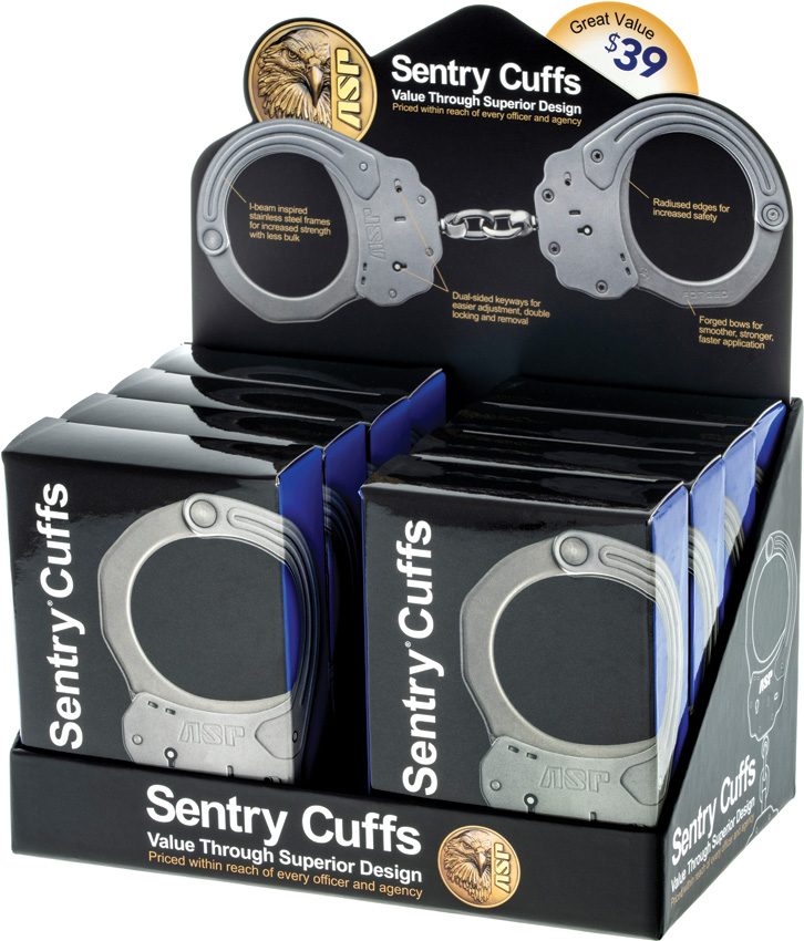 Sentry Handcuff 8pc Display