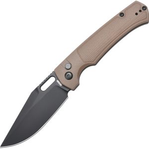 Revel Button Lock Brn FRN