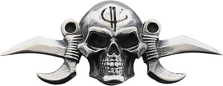 Small Reaper Menuki Silver