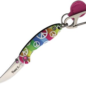 Peace Keychain Framelock
