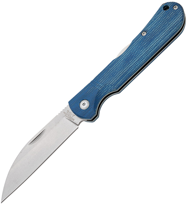 Lockback Blue Jean Micarta