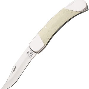 Lockback White Smooth Bone