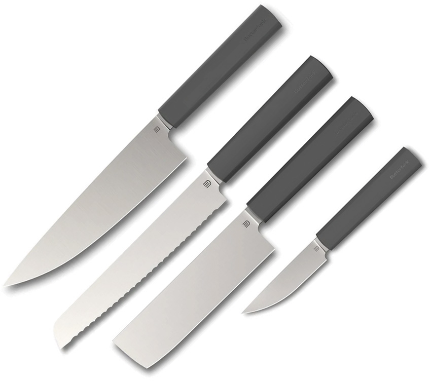 Modern Kitchen Set Dark Gray