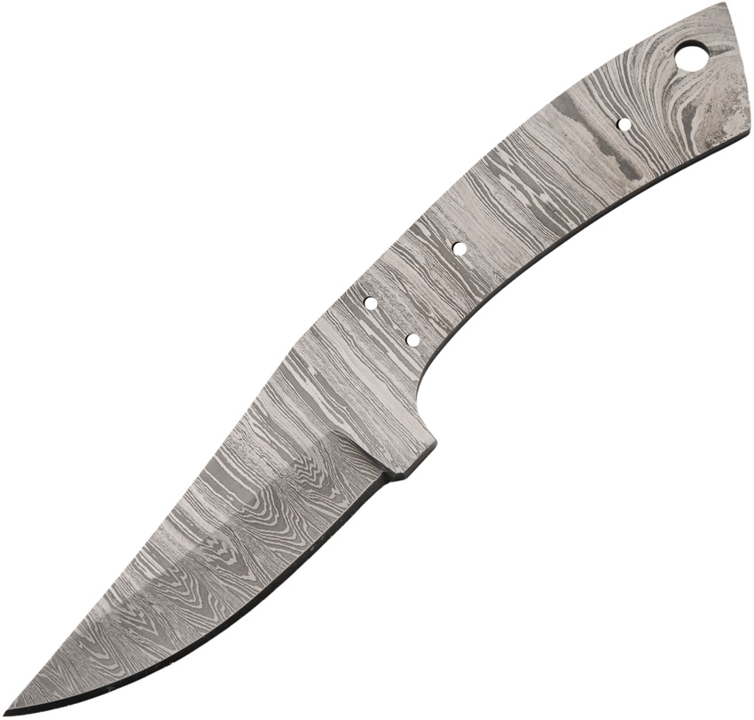 Curved Drop Point Damascus Bla