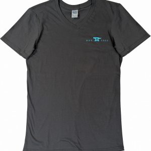Womens T-Shirt Gray-Teal XL