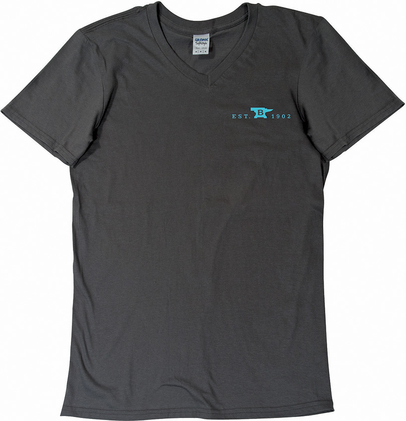 Womens T-Shirt Gray-Teal XXL