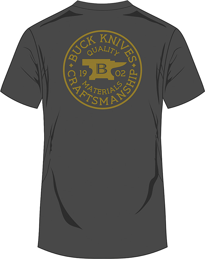 Coin Badge T-Shirt Gray XL
