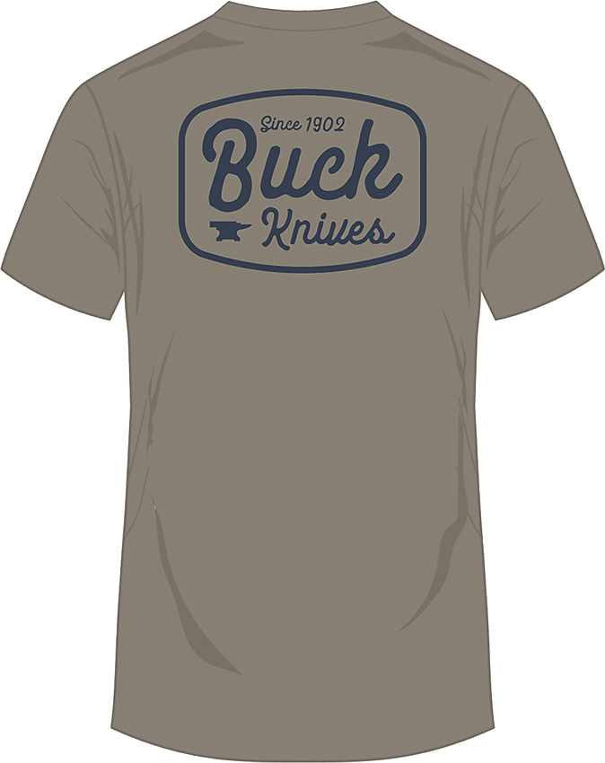 Round Badge T-Shirt Gray XL