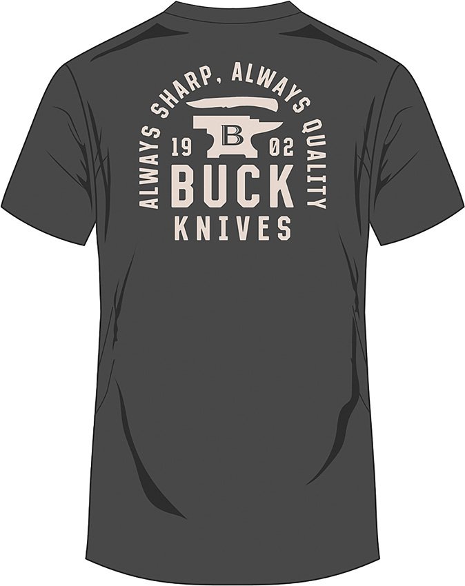 Stacked Badge T-Shirt Gray LG