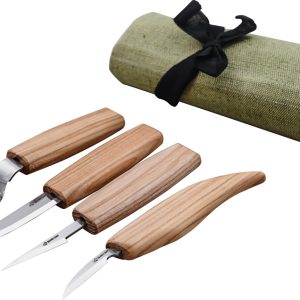 4 Knife Set with Tool Roll