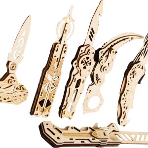 Wood Knife Puzzle Set