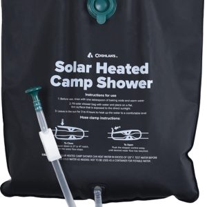 Solar Heated Camp Shower