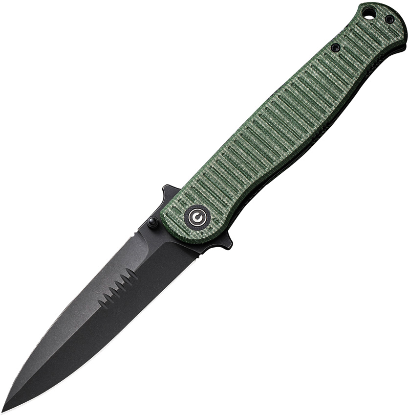 RS71 Linerlock Green Mic