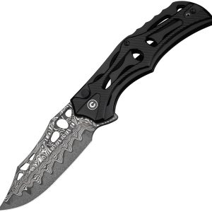 Biophase Button Lock Damascus
