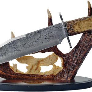 Bowie Knife w Display Eagle