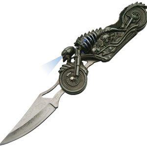 Skull Rider LED Linerlock