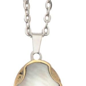 White Shell Blade Necklace