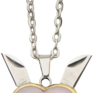 Pink Heart Blade Necklace